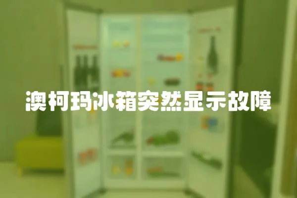 澳柯瑪冰箱突然顯示故障
