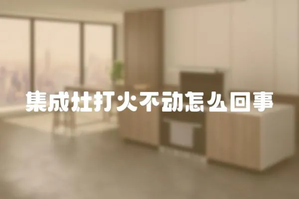 集成灶打火不動(dòng)怎么回事