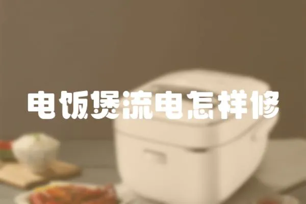 電飯煲流電怎樣修