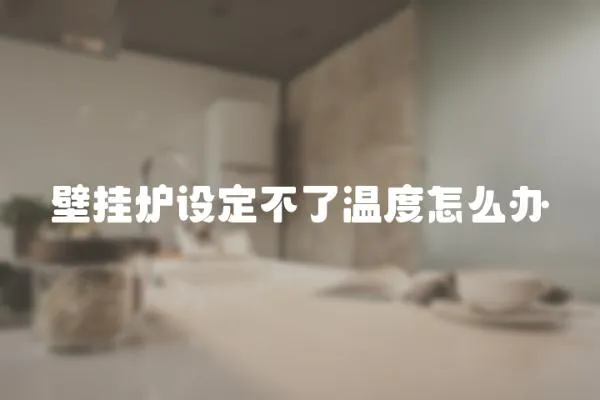 壁掛爐設定不了溫度怎么辦