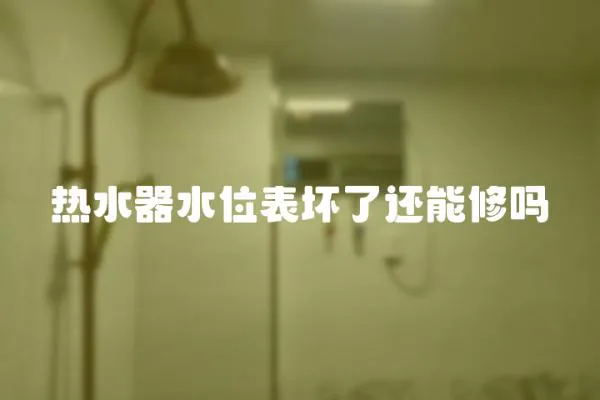 熱水器水位表壞了還能修嗎