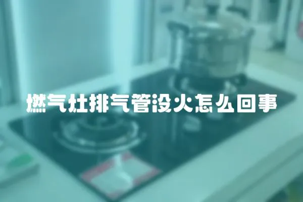 燃氣灶排氣管沒火怎么回事
