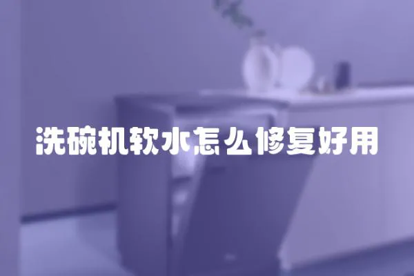 洗碗機軟水怎么修復好用