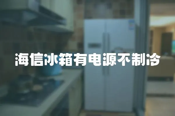 海信冰箱有電源不制冷