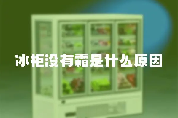 冰柜沒有霜是什么原因