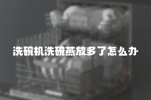 洗碗機洗碗燕放多了怎么辦