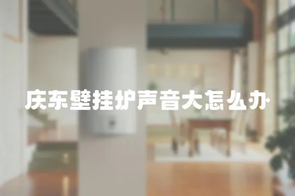 慶東壁掛爐聲音大怎么辦