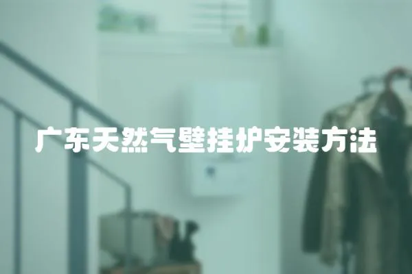 廣東天然氣壁掛爐安裝方法