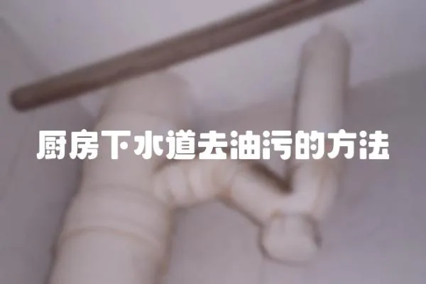 廚房下水道去油污的方法
