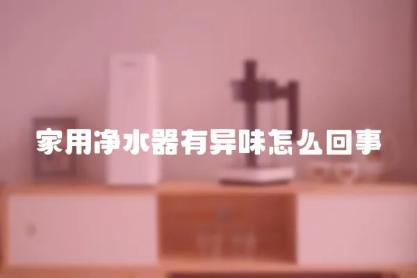 家用凈水器有異味怎么回事