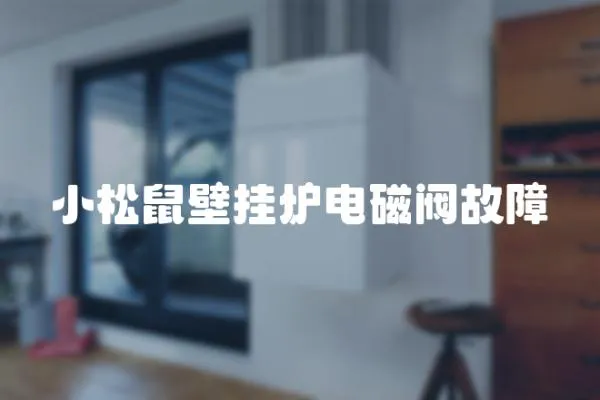 小松鼠壁掛爐電磁閥故障