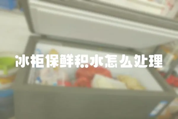 冰柜保鮮積水怎么處理