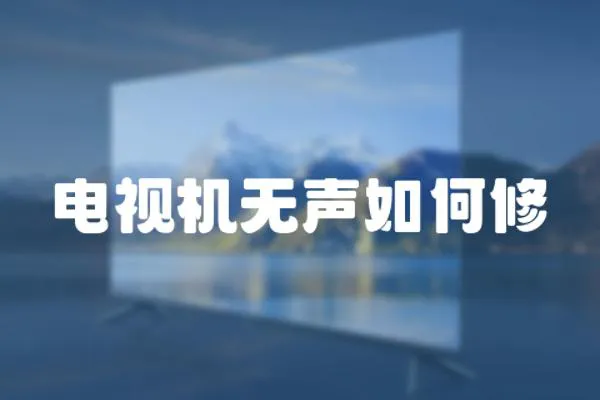 電視機無聲如何修