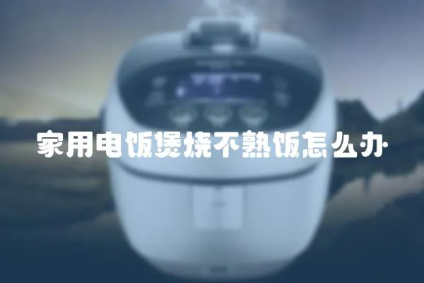 家用電飯煲燒不熟飯?jiān)趺崔k