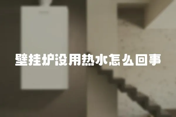壁掛爐沒用熱水怎么回事