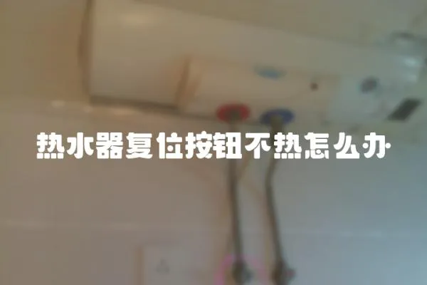 熱水器復(fù)位按鈕不熱怎么辦