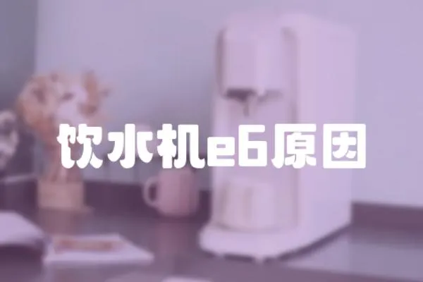 飲水機e6原因