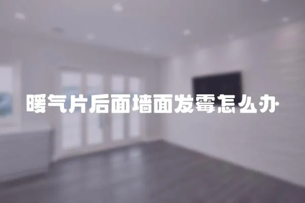 暖氣片后面墻面發霉怎么辦