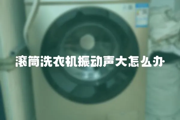 滾筒洗衣機(jī)振動(dòng)聲大怎么辦