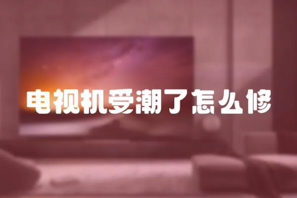 電視機受潮了怎么修