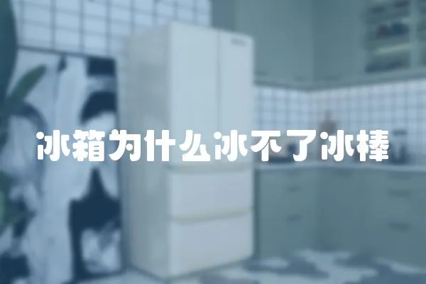 冰箱為什么冰不了冰棒