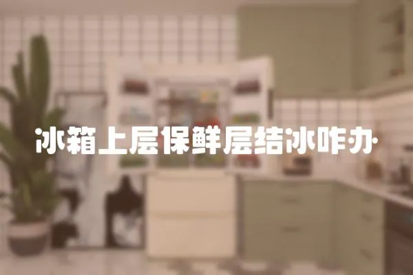 冰箱上層保鮮層結(jié)冰咋辦
