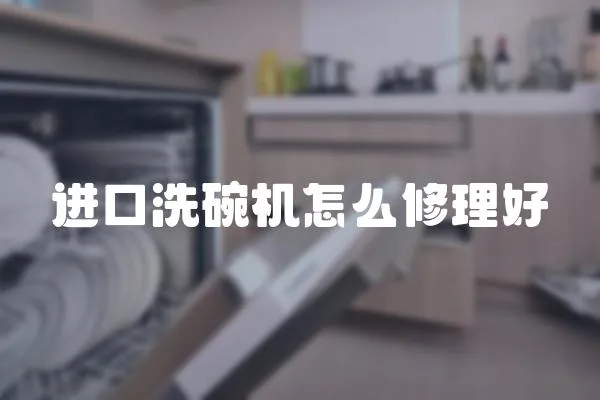 進口洗碗機怎么修理好