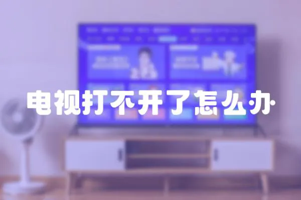 電視打不開了怎么辦