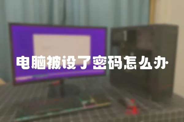 電腦被設(shè)了密碼怎么辦