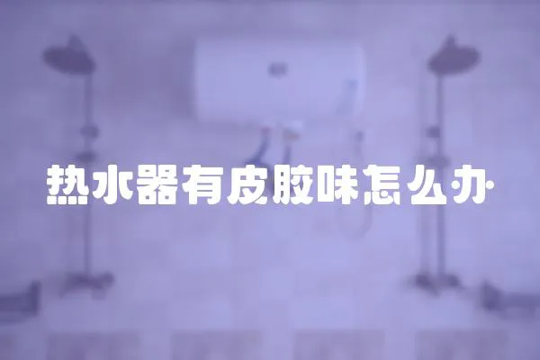 熱水器有皮膠味怎么辦