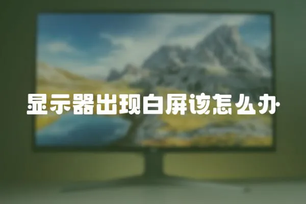 顯示器出現(xiàn)白屏該怎么辦