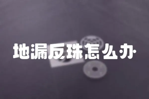 地漏反珠怎么辦