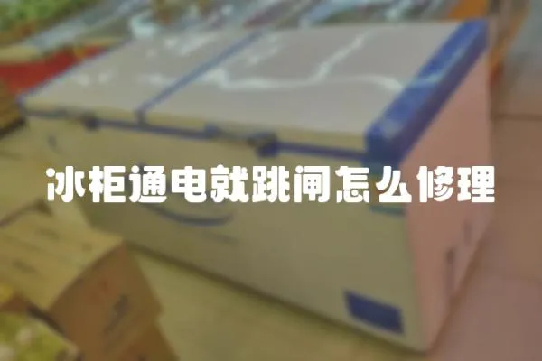 冰柜通電就跳閘怎么修理