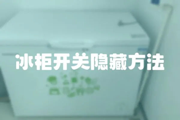 冰柜開關隱藏方法