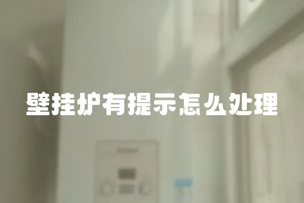 壁掛爐有提示怎么處理