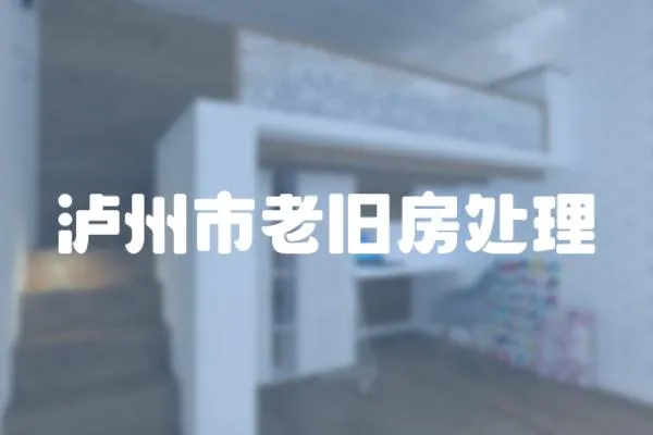 瀘州市老舊房處理