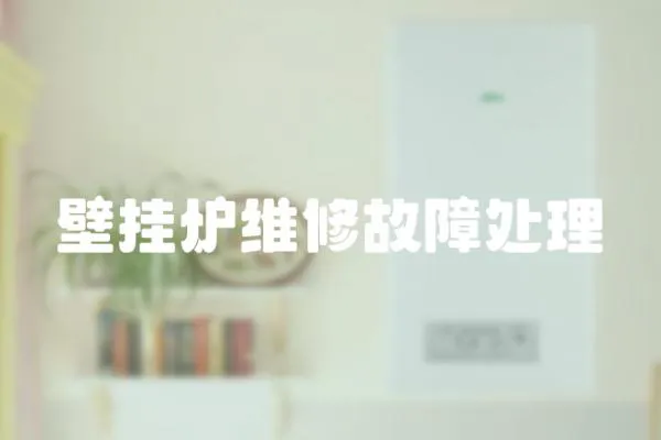 壁掛爐維修故障處理