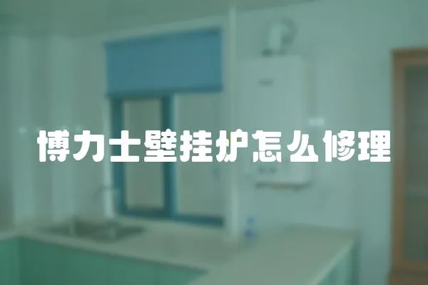 博力士壁掛爐怎么修理