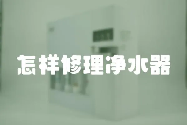 怎樣修理凈水器