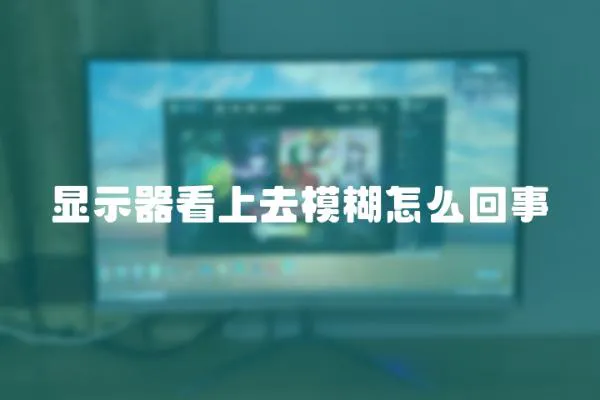 顯示器看上去模糊怎么回事