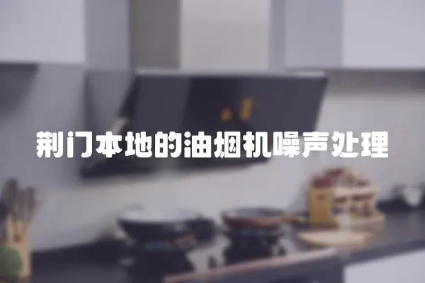 荊門本地的油煙機噪聲處理