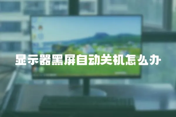 顯示器黑屏自動關(guān)機怎么辦