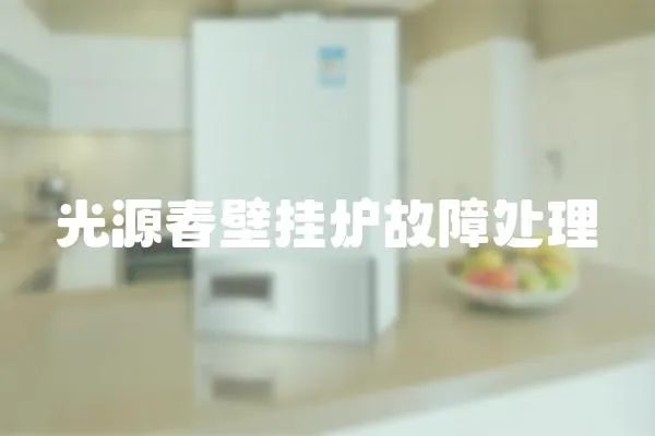 光源春壁掛爐故障處理