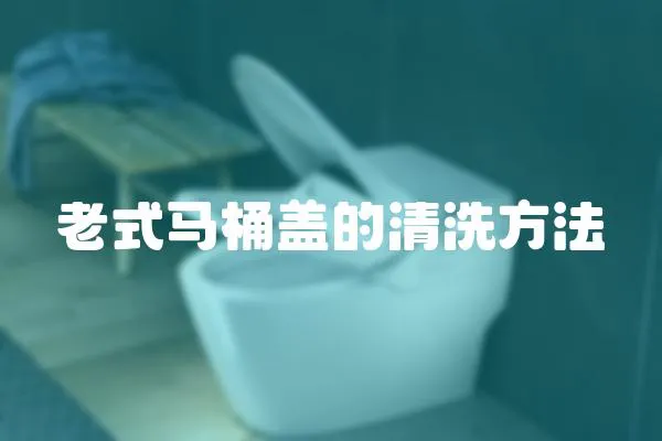 老式馬桶蓋的清洗方法