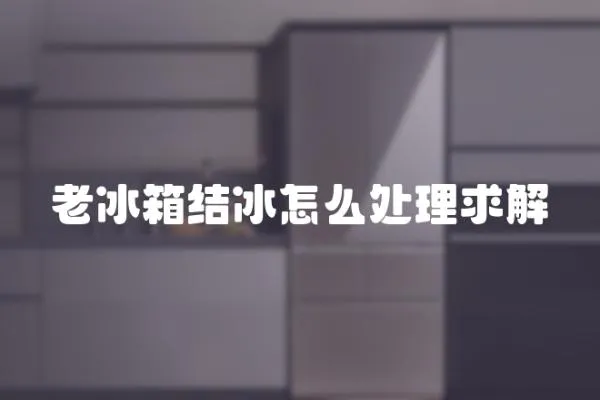 老冰箱結冰怎么處理求解