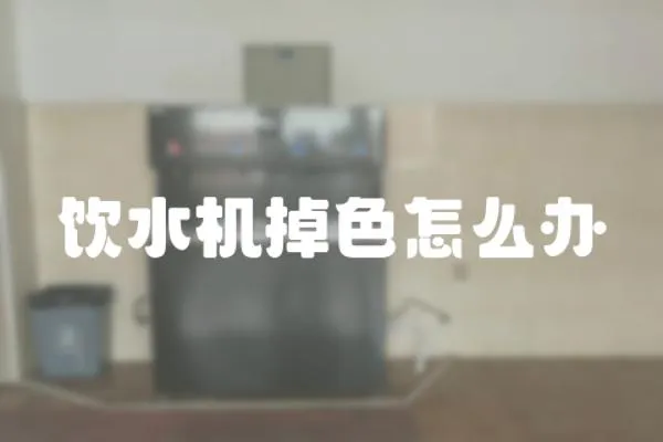 飲水機(jī)掉色怎么辦