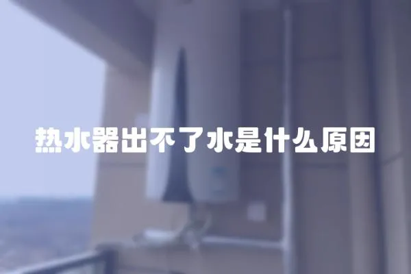 熱水器出不了水是什么原因