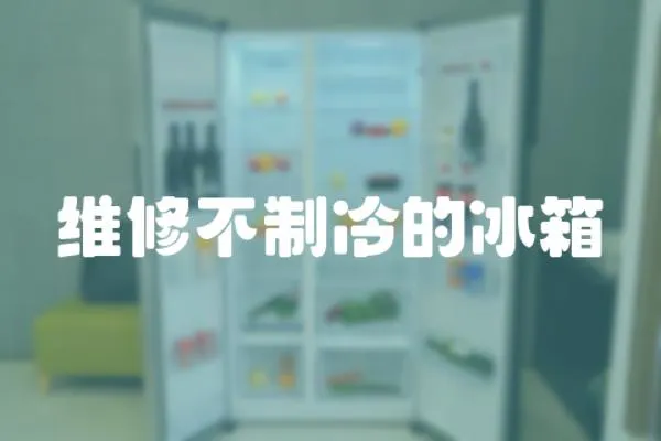 維修不制冷的冰箱