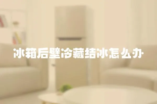 冰箱后壁冷藏結冰怎么辦