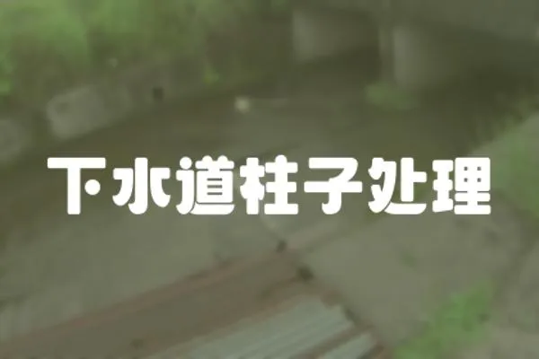 下水道柱子處理